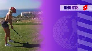 Amazing Golf Swing you need to see  Golf Girl awesome swing  Golf shorts  SAM STOCKTON