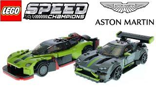 LEGO Speed Champions 76910 Aston Martin Valkyrie AMR Pro and Aston Martin Vantage GT3 Speed Build