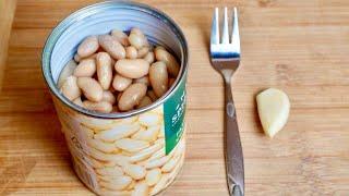 I take a jar of beans and prepare a brilliant salad Delicious easy recipe