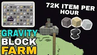 SIMPLE 1.20 AUTOMATIC GRAVITY BLOCK DUPER  minecraft gravity block duplicator bedrock  1.20 farms