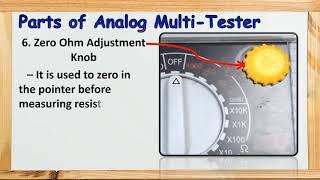 Parts of Multimeter VOM