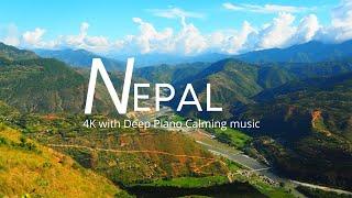 NEPAL 4K Scenic Relaxing Film with deep piano calming music.