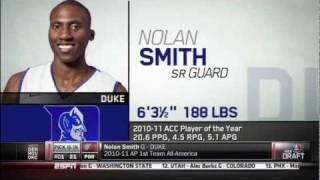 Portland Trail Blazers Draft Nolan Smith With the 21st Pick 2011 NBA Draft