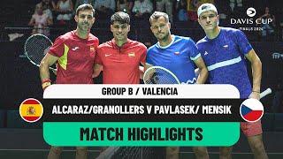 AlcarazGranollers v PavlasekMensik  Spain v Czechia Davis Cup 2024 Finals Group Stage