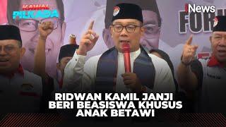 Janji Ridwan Kamil Jika Terpilih Pimpin Jakarta Beri Beasiswa Khusus untuk Anak Betawi