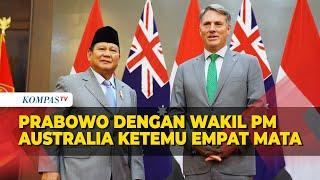 Pertemuan Hangat Prabowo dengan Wakil PM Australia Bahas Pertahanan