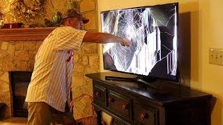 PSYCHO DAD SMASHES TV *LOGAN PAUL VS KSI*