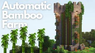 AUTOMATIC BAMBOO FARM  Minecraft Tutorial  Java & Bedrock 1.21+