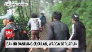 Banjir Bandang Susulan di Puncak Bogor Warga Panik Berlarian