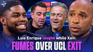 Luis Enrique jokes with Micah over his UCL bracket while Xavi FUMES  UCL Today  CBS Sports