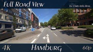 Hamburg Germany Wandsbek Tonndorf Rahlstedt - Wandsbeker Marktstraße - Bargteheider Straße - 4K