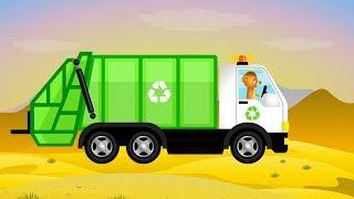 Garbage truck work - A fcartoon for the youngest