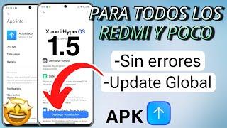 PARA CUALQUIER XIAOMI-POCO  RECIBE EL NUEVO HYPEROS CON ESTA APP GLOBAL