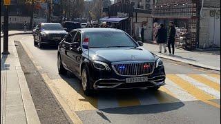  NL Prime Minister Escort by Korean Police Convoy in Seoul 17.11.2022