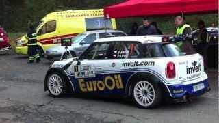 Rally Vsetin 2011 - WRC cars and S2000 1.6T with pure engine sounds at the start of SS