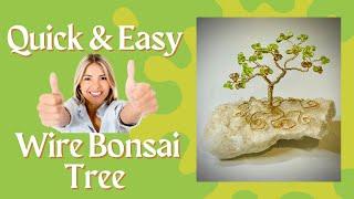 How to make a Beaded Wire Bonsai Tree To Easy to Believe