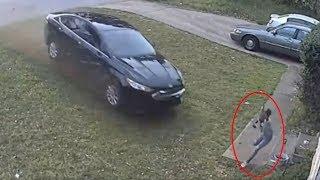 Car runs stop sign hits girl playing in yard