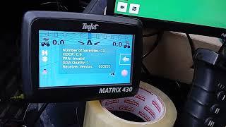 Тест курсоуказателей Agroglobal Matrix 430 Trimble EZ-Guide 250 - при  плохом приеме GPS