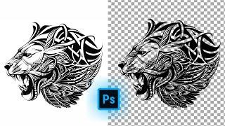 Cara menghilangkan background putih dan menjadikannya transparan di photoshop