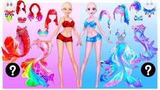 Frozen and Barbie Disney Princess in Mermaids  Style WOW