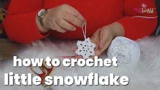 HOW TO CROCHET LITTLE SNOWFLAKE? #howto