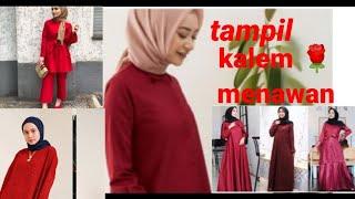 9 WARNA JILBAB YANG BAGUS UNTUK BAJU MERAH