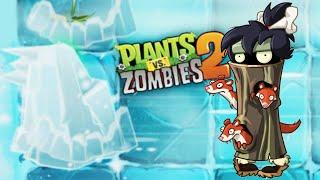 ВЕТРЕННЫЙ ДЕНЬ в ЛЕДЯНЫХ ПЕЩЕРАХ Растения против Зомби  Plants vs. Zombies 2