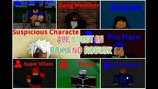 STARTER GUIDE ALL QUEST IN BOKU NO ROBLOX