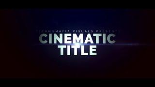 How to Create Big Cinematic Film Trailer Title  After Effects Tutorial  No Plugins