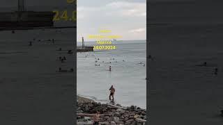 Пляж Желтый камень Одесса 24.07.2024 #live #2024 #travel #одесса #море #новости #украина