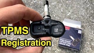 How to replace & register TMPS tire pressure monitoring system sensors on Toyota Lexus Scion cars