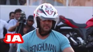 Handsome Hunk Salman Khan Ride Sports Bike in Public