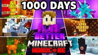 I Survived 1000 Days in Better Minecraft Hardcore FULL MOVIE