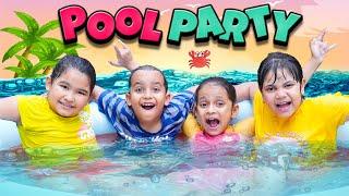 SUMMER POOL Party with Fun Games for Kids  Giant Inflatables  ToyStars