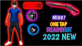 Mi887 One Tap Headshot New Sensitive 2022#freefiremax #viralvideo #wite444 #noob 444