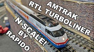 Rapido Amtrak N-Scale RTL Turboliner Unboxing