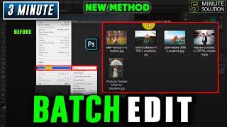 How to batch edit in photoshop 2024