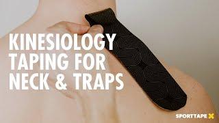 Kinesiology Taping for Upper Trapezius & Neck Pain - How to Apply K Tape for Neck Stiffness