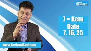 Numerology for Number 7 I Numerology for Date of birth 716 and 25 I Numerologist Arviend Sud