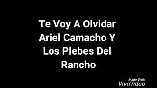 Ariel Camacho Y Los Plebes Del Rancho Te Voy A Olvidar letra