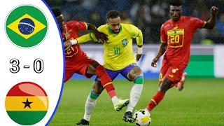 Neymar Jr et Vinicius se sont amusés avec le Ghana  Brazil vs Ghana 3-0 - Friendly