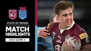State of Origin II 2023  Queensland Maroons v New South Wales Blues  Match Highlights
