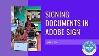 Adobe Sign   How to Sign a Document