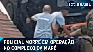 Complexo da Maré no Rio policial militar morre durante operação  SBT Brasil 110624