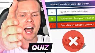 Sascha macht Führerschein Prüfung   Quiz