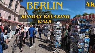 4K Berlin Quiet Sunday Walk Exploring Iconic Landmarks  Germany Europe 2024