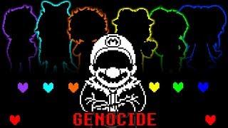 UnderBros Genocide Mario fight Animacion