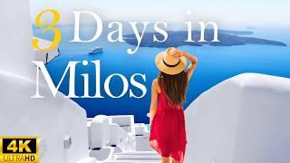 How to Spend 3 Days in MILOS Greece  Travel Itinerary