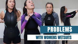 Problems with womens scuba wetsuits + trying them on