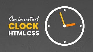 Animated Clock Using HTML CSS  HTML & CSS  M.A Developer